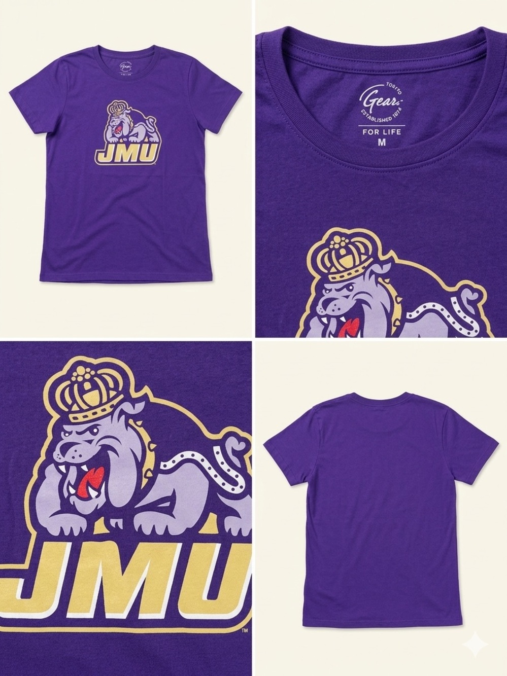 JMU Purple Bulldogs Graphic T-Shirt